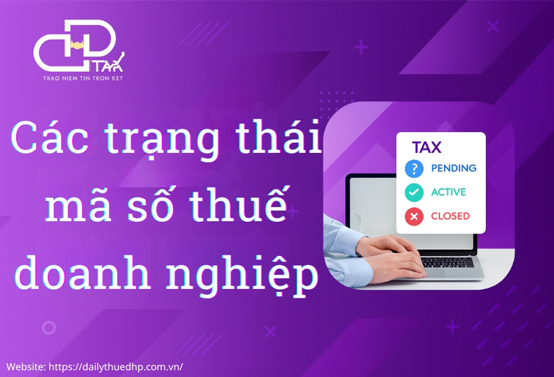 các trạng thái mã số thuế doanh nghiệp