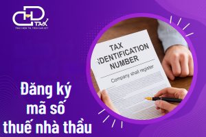 Đăng ký mã số thuế nhà thầu