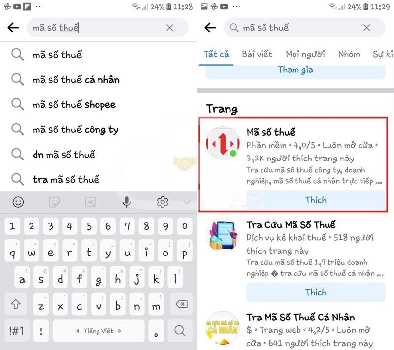 Đăng nhập vào tài khoản facebook