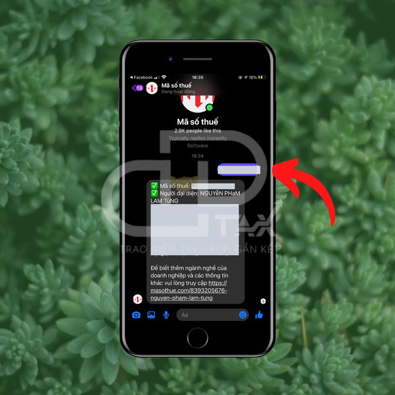 Nhập thông tin cần thiết mã số thuế cá nhân trên facebook