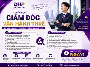 Tuyển dụng giám đốc vận hành thuế