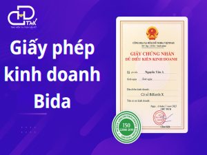 giấy phép kinh doanh bida