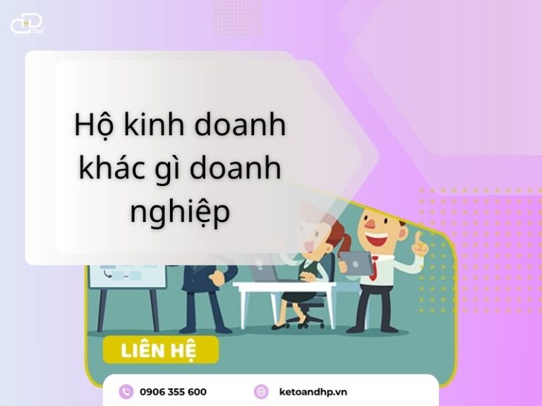 hộ kinh doanh khác gì doanh nghiệp