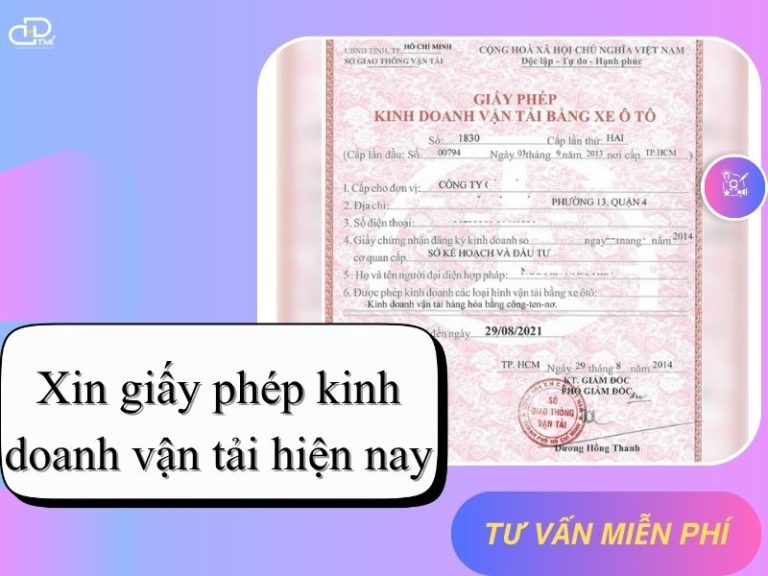 Giấy phép kinh doanh vận tải