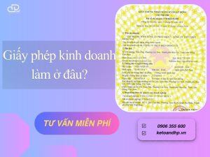 Giấy phép kinh doanh làm ở đâu