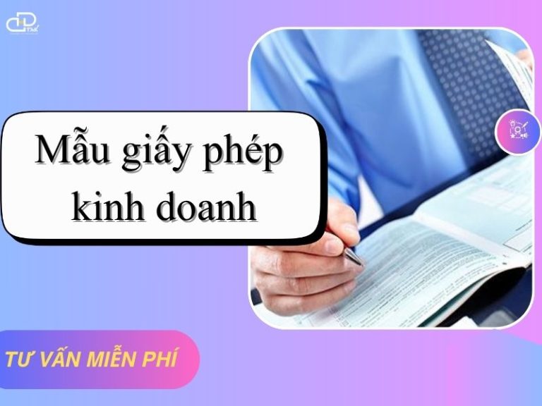 Mẫu giấy phép kinh doanh
