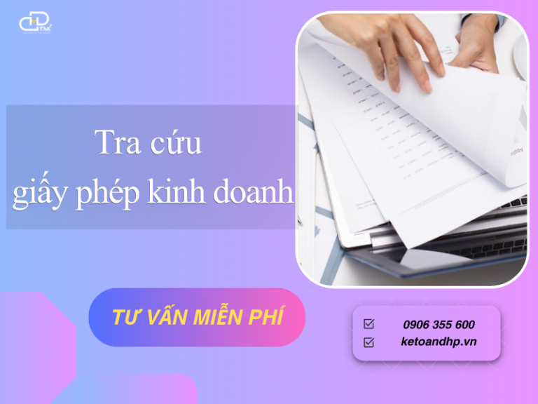 Tra cứu giấy phép kinh doanh