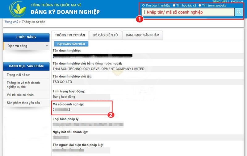 Công bố nội dung đăng ký doanh nghiệp trên Cổng thông tin quốc gia