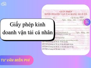 Giấy phép kinh doanh vận tải cá nhân
