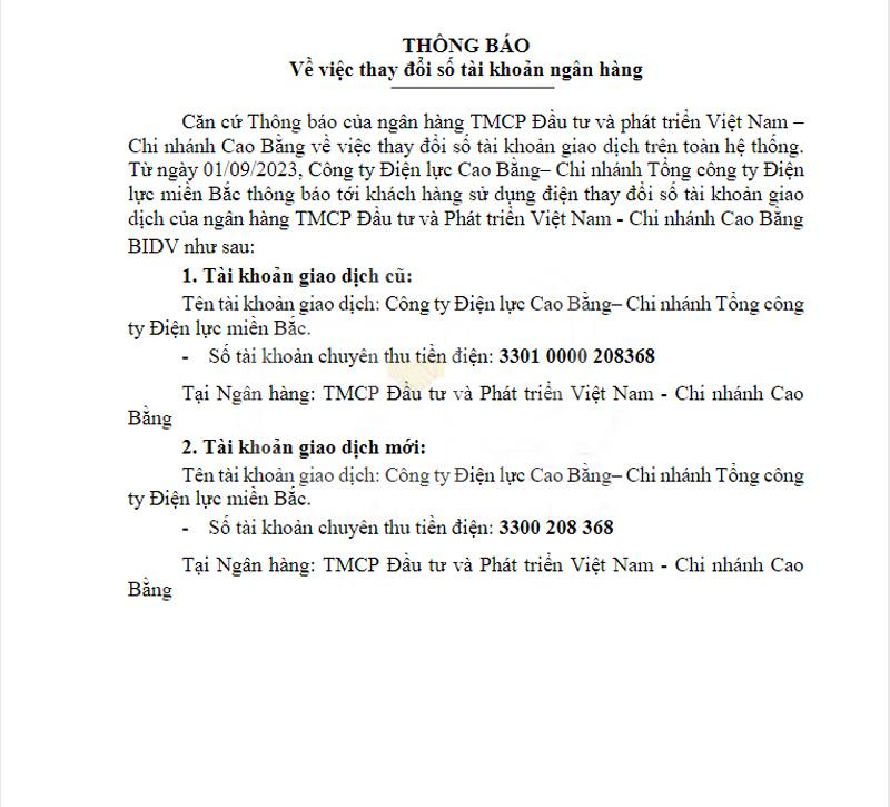 Mở tài khoản ngân hàng doanh nghiệp và thông báo số tài khoản