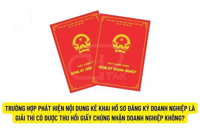 Nội dung kê khai trong hồ sơ đăng ký là giả mạo
